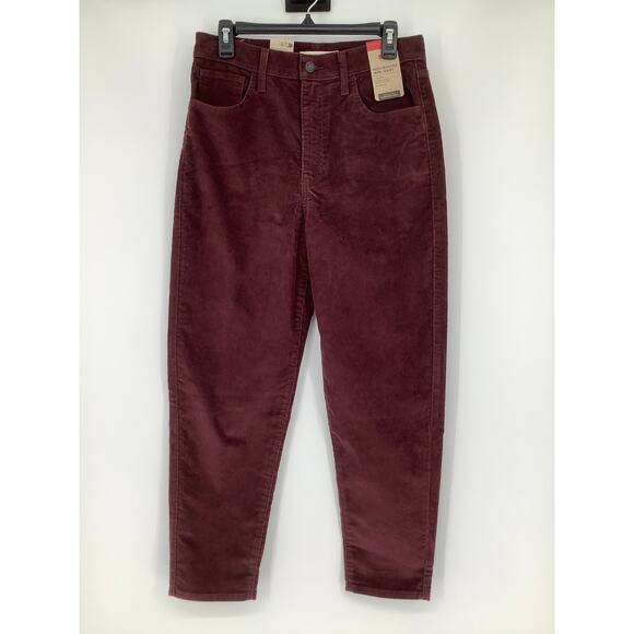 Levis Women's 30 Decadent Chocolate High Waisted Mom Jeans Corduroy OS19-21 - Picture 2 of 8